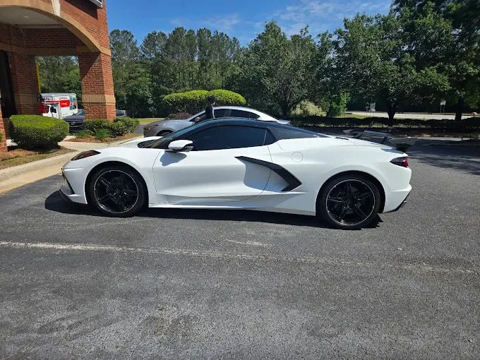 Corvette C8 convertible with tinted glass in Fayetteville